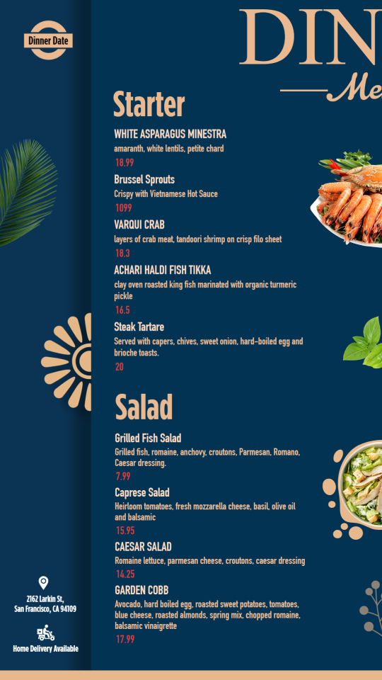 Dinner Menu Wall-01