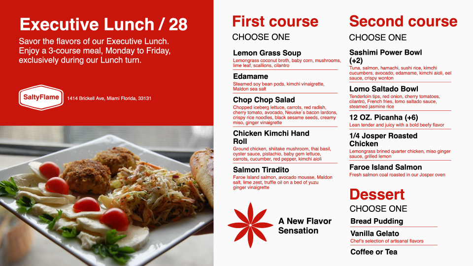 Lunch POS Menu Template Design