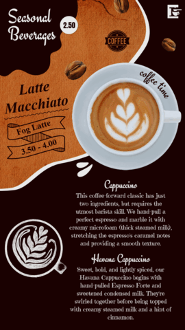 Coffee Vertical Adboard