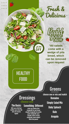 Salad Vertical Adboard