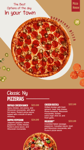 Pizza Vertical Adboard
